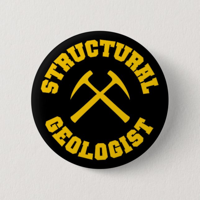 Badge Rond 5 Cm Bouton Géologue structurel (Devant)