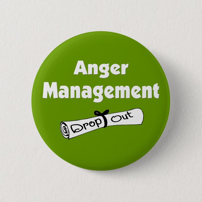 Badge Rond 5 Cm Bouton Gestion de la colère (Devant)