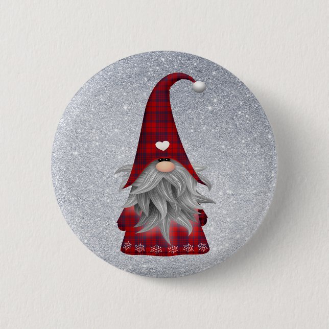Badge Rond 5 Cm Bouton Gnome (Devant)