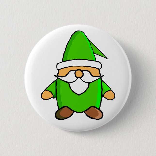 Badge Rond 5 Cm Bouton Gnome de dessin mignon (Devant)