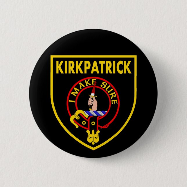 Badge Rond 5 Cm Bouton Gold Kirkpatrick Shield (Devant)