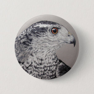 Badge Rond 5 Cm Bouton Goshawk