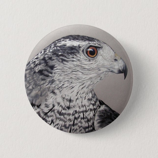 Badge Rond 5 Cm Bouton Goshawk (Devant)