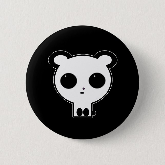 Badge Rond 5 Cm Bouton gothique Panda Pin Kawaii (Devant)
