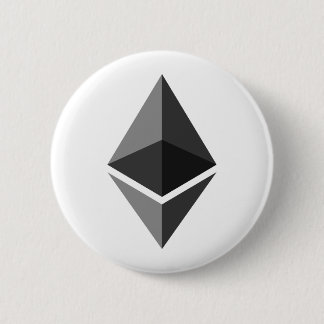 Badge Rond 5 Cm Bouton/goupille d'Ethereum