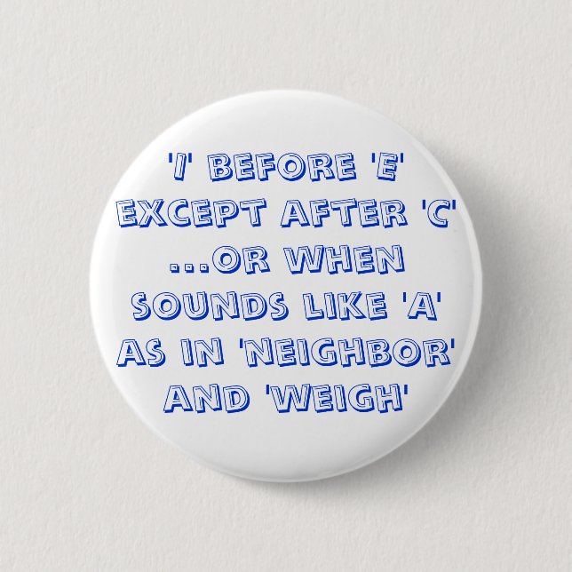 Badge Rond 5 Cm Bouton Grammaire (Devant)