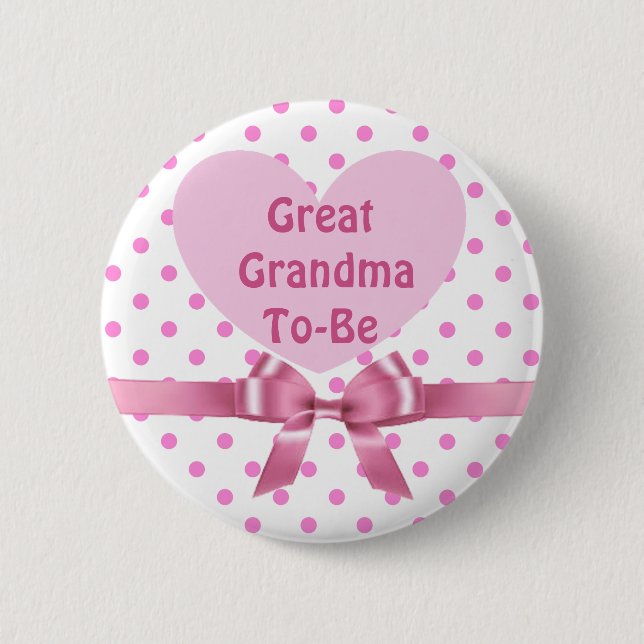 Badge Rond 5 Cm Bouton Grand Baby shower grand-mère (Devant)