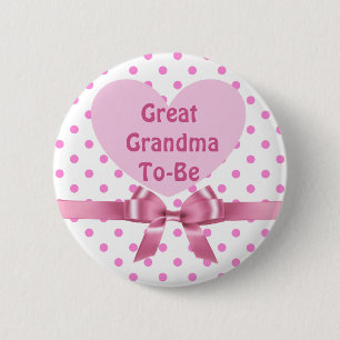 Badge Rond 5 Cm Bouton Grand Baby shower grand-mère