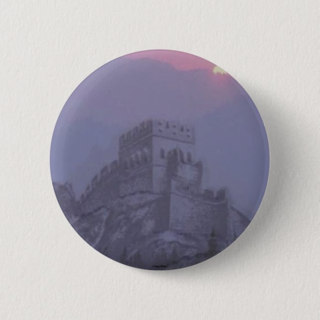 Badge Rond 5 Cm Bouton Grande Muraille (Devant)