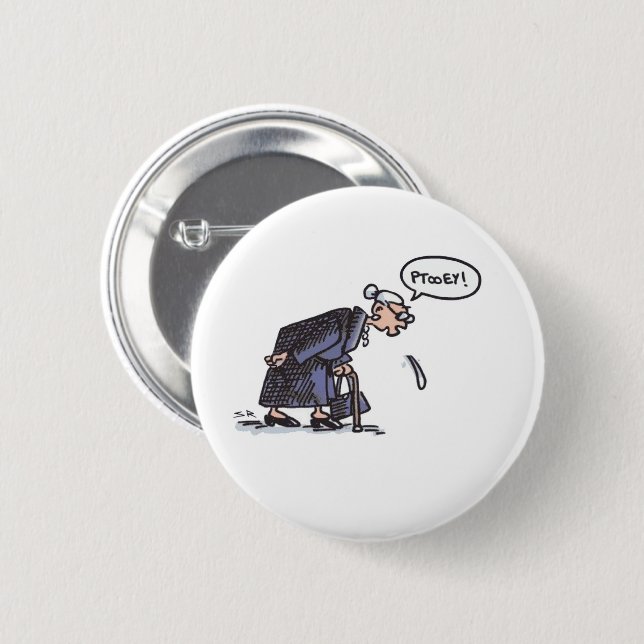 Badge Rond 5 Cm Bouton Granny Spating (Devant & derrière)