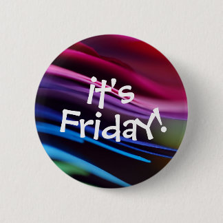 Badge Rond 5 Cm Bouton Gras Splashy Son Vendredi