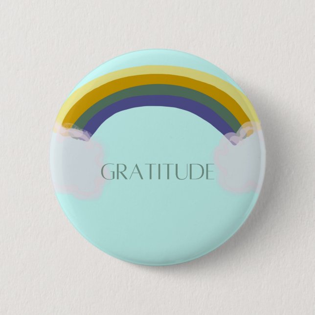 Badge Rond 5 Cm Bouton Gratitude (Devant)