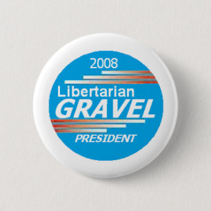 Badge Rond 5 Cm Bouton GRAVEL Libertarien