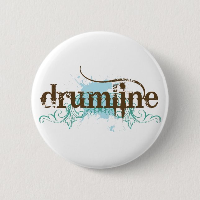 Badge Rond 5 Cm Bouton grunge frais de Drumline (Devant)