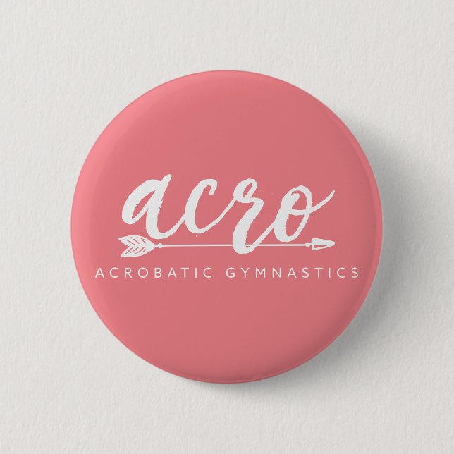 Badge Rond 5 Cm Bouton gymnastique acrobatique (Devant)