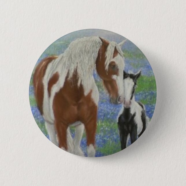 Badge Rond 5 Cm Bouton Gypsy Love Pin (Devant)