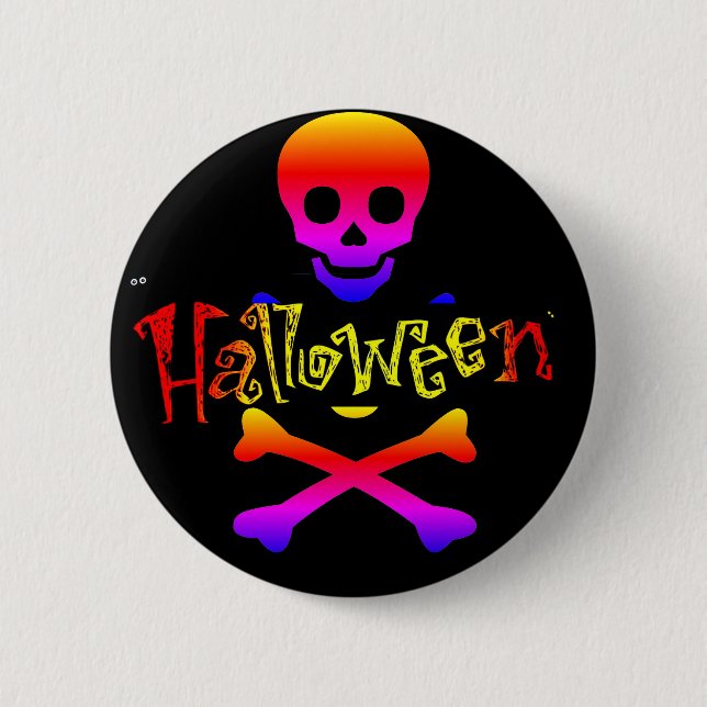 Badge Rond 5 Cm Bouton Halloween (Devant)