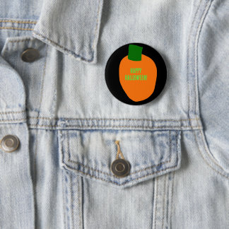 Badge Rond 5 Cm Bouton Halloween citrouille