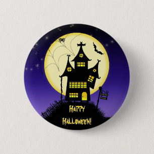 Badge Rond 5 Cm Bouton Halloween éffrayant 1