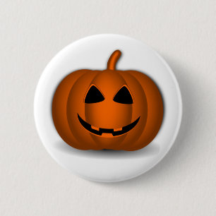 Badge Rond 5 Cm Bouton Halloween Jack 'O Lanterne