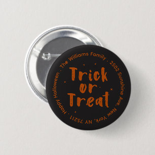Badge Rond 5 Cm Bouton Halloween Trick Or Treat