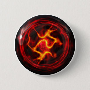 Badge Rond 5 Cm Bouton haute tension 1