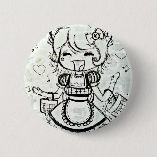 Badge Rond 5 Cm Bouton heureux