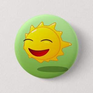 Badge Rond 5 Cm Bouton heureux !