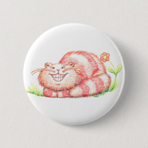 Badge Rond 5 Cm Bouton heureux de chat