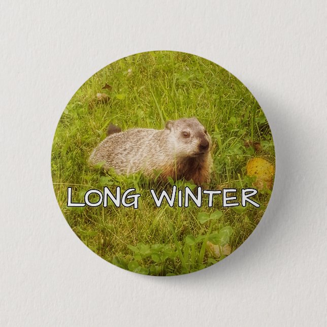 Badge Rond 5 Cm Bouton hiver long (Devant)