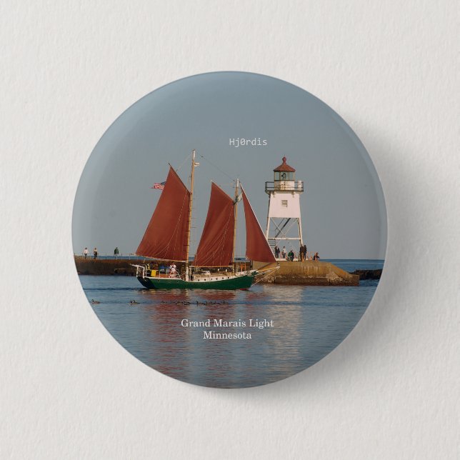 Badge Rond 5 Cm bouton Hjordis (Devant)