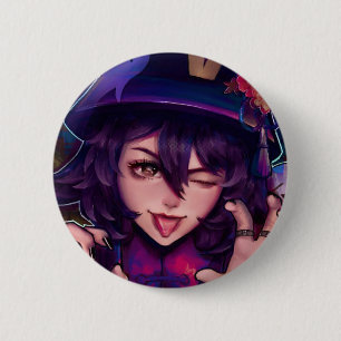 Badge Rond 5 Cm Bouton Hu Tao