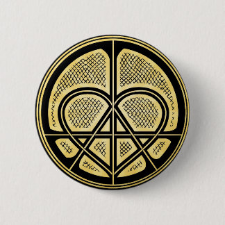 Badge Rond 5 Cm Bouton humanitaire de symbole d'ANARCHIE d'AMOUR