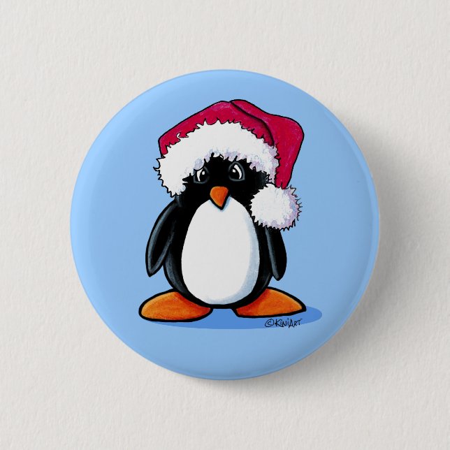 Badge Rond 5 Cm Bouton Humphrey Penguin (Devant)