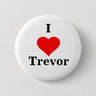 Badge Rond 5 Cm Bouton I Heart Trevor