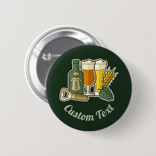 Badge Rond 5 Cm Bouton Icônes de bière