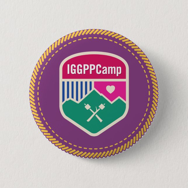 Badge Rond 5 Cm Bouton IGGPPCamp (Devant)