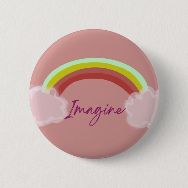 Badge Rond 5 Cm Bouton Imagine (Devant)