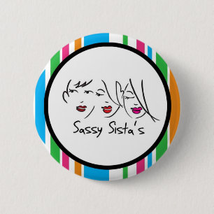 Badge Rond 5 Cm Bouton impertinent du logo de Sista