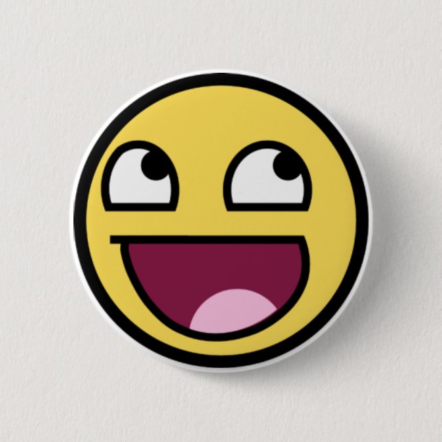 Badge Rond 5 Cm Bouton impressionnant (Devant)