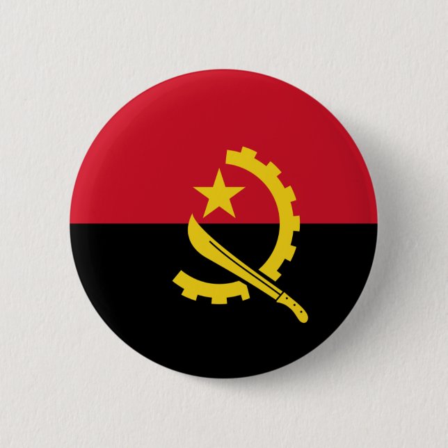 Badge Rond 5 Cm Bouton Indicateur Angola (Devant)