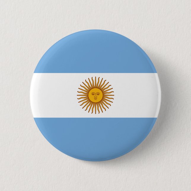 Badge Rond 5 Cm Bouton Indicateur Argentine (Devant)