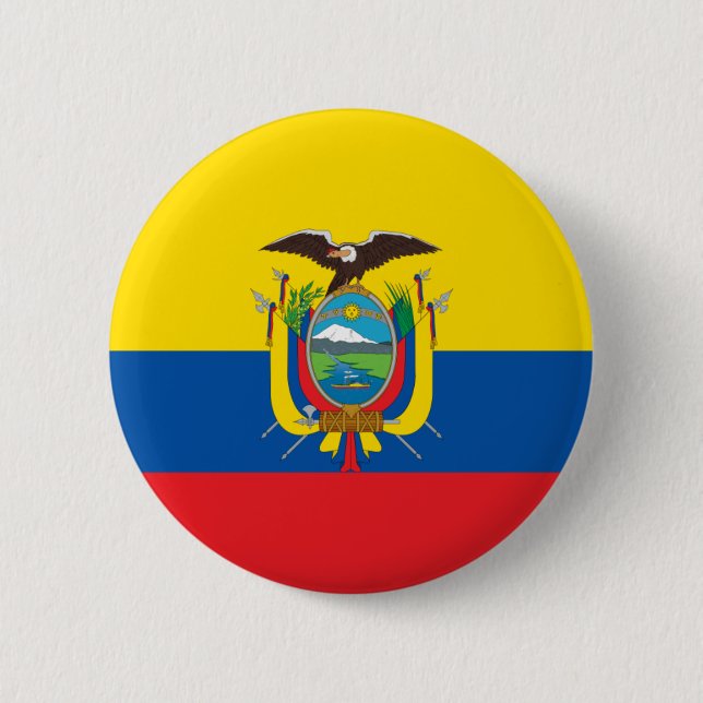Badge Rond 5 Cm Bouton Indicateur Equateur (Devant)