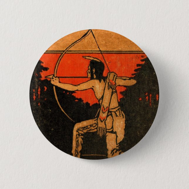 Badge Rond 5 Cm Bouton Indien (Devant)