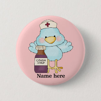 Badge Rond 5 Cm Bouton Infirmière