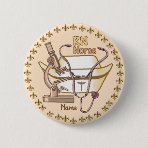 Badge Rond 5 Cm Bouton Infirmière de la RN cool