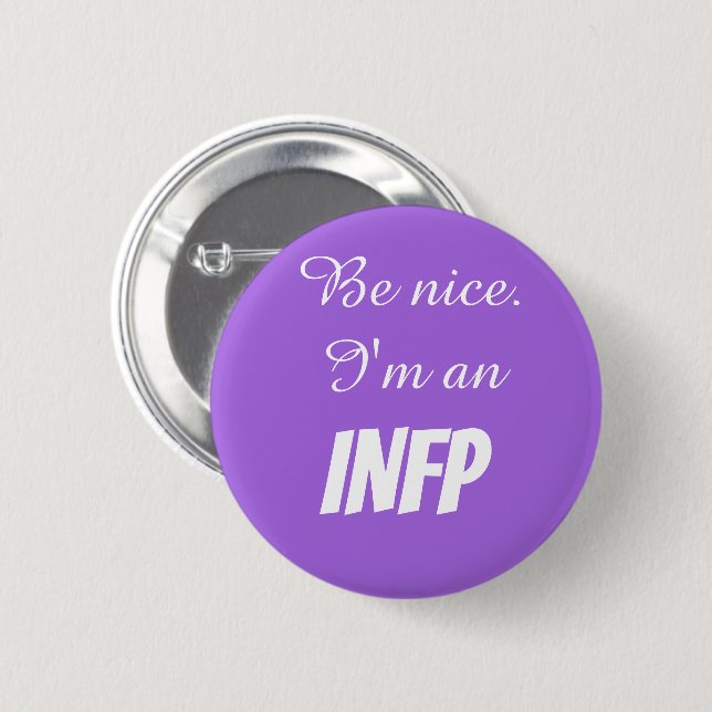 Badge Rond 5 Cm Bouton INFP (Devant & derrière)