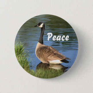 Badge Rond 5 Cm Bouton Inspirationnel de Paix au Canada