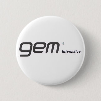 Badge Rond 5 Cm bouton interactif gem, interactif gem
