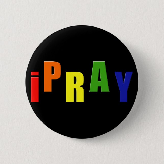 Badge Rond 5 Cm bouton iPray (Devant)
